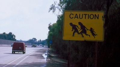 I cartelli di 'Pericolo - Clandestini'