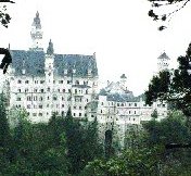 Vista del castello Neuschwanstein