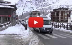 In camper sulla neve