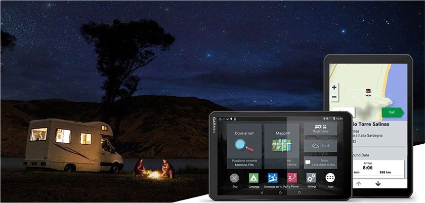 Navigatore Garmin Camper 1090 MT-D - GPS Da 10 Pollici Per Camper E Caravan, Con Database Campeggi